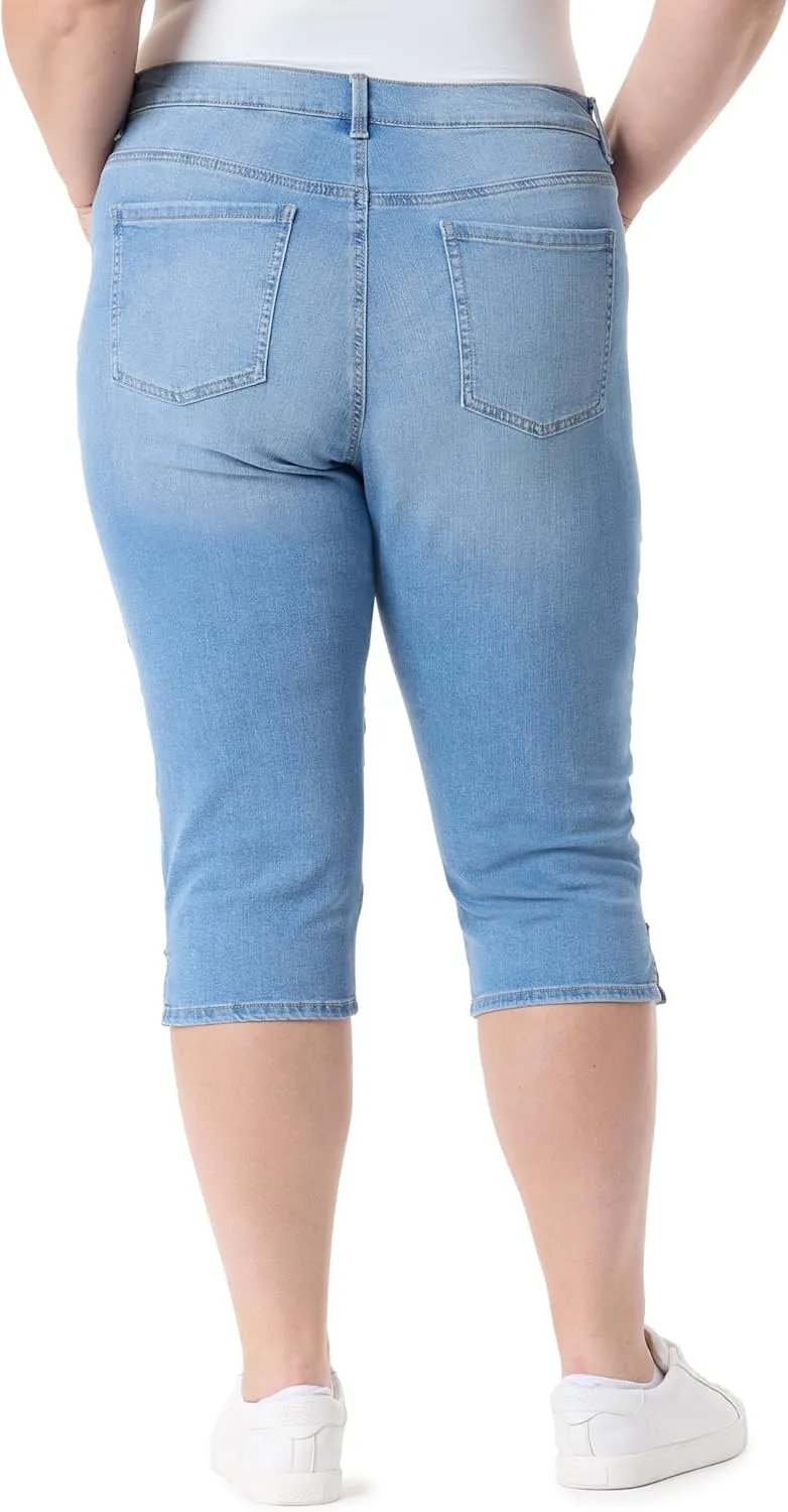 Gloria Vanderbilt Women's Amanda Capri with High Rise Straight Standard