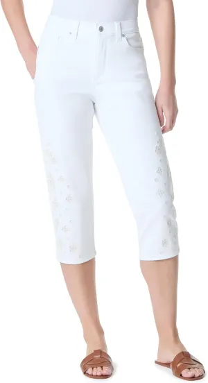 Gloria Vanderbilt Women's Amanda Capri with High Rise Straight Standard
