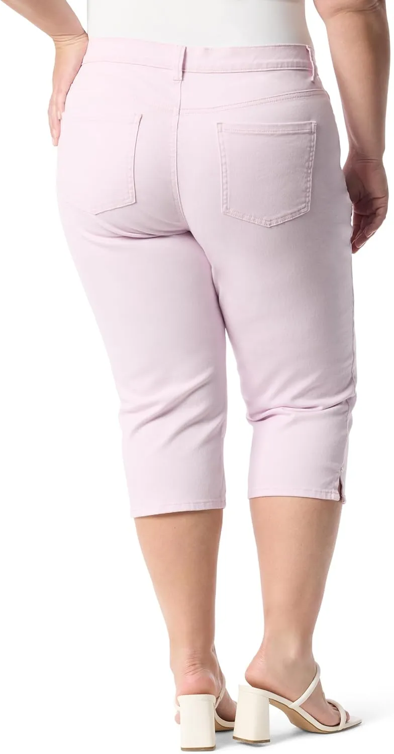Gloria Vanderbilt Women's Amanda Capri with High Rise Straight Standard