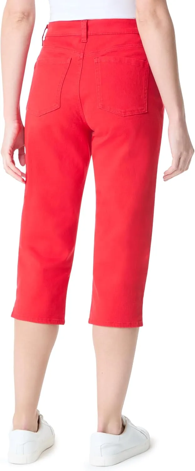 Gloria Vanderbilt Women's Amanda Capri with High Rise Straight Standard