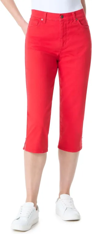 Gloria Vanderbilt Women's Amanda Capri with High Rise Straight Standard