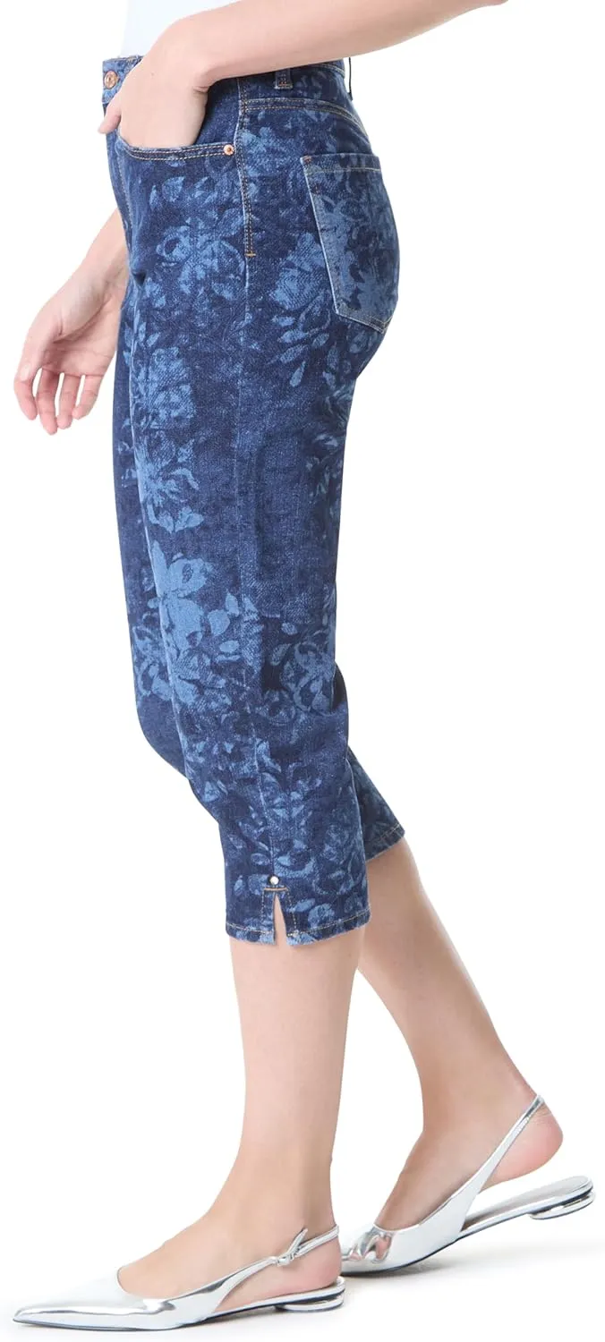 Gloria Vanderbilt Women's Amanda Capri with High Rise Straight Standard