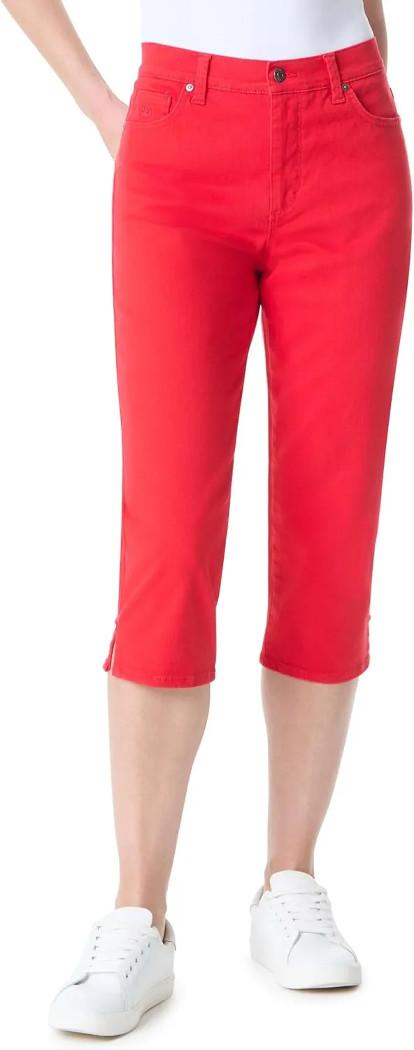 Gloria Vanderbilt Women's Amanda Capri with High Rise Straight Standard