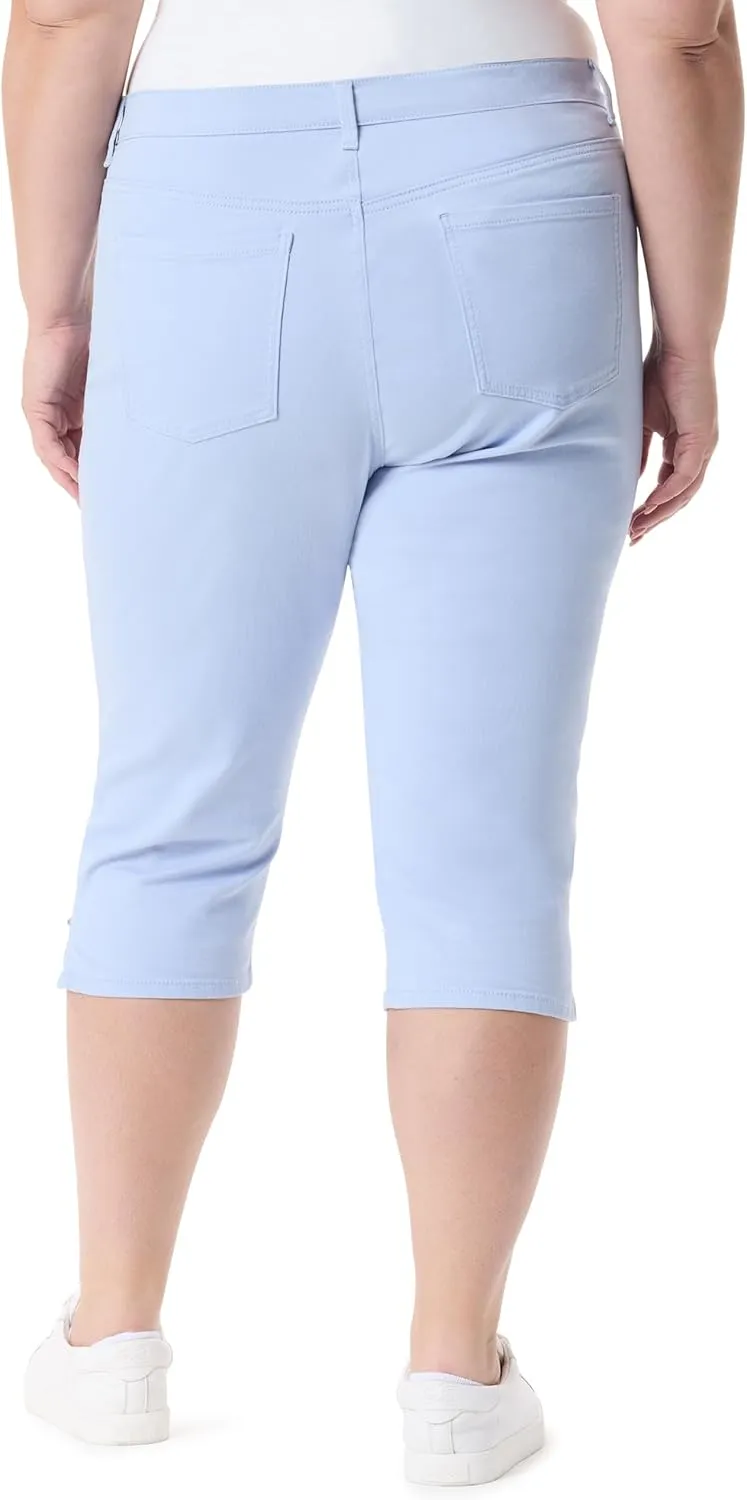 Gloria Vanderbilt Women's Amanda Capri with High Rise Straight Standard