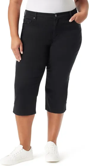 Gloria Vanderbilt Women's Amanda Capri with High Rise Straight Standard