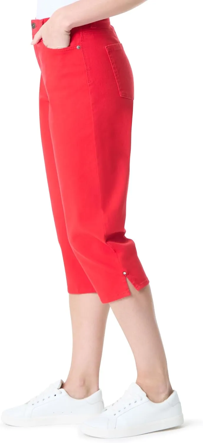 Gloria Vanderbilt Women's Amanda Capri with High Rise Straight Standard