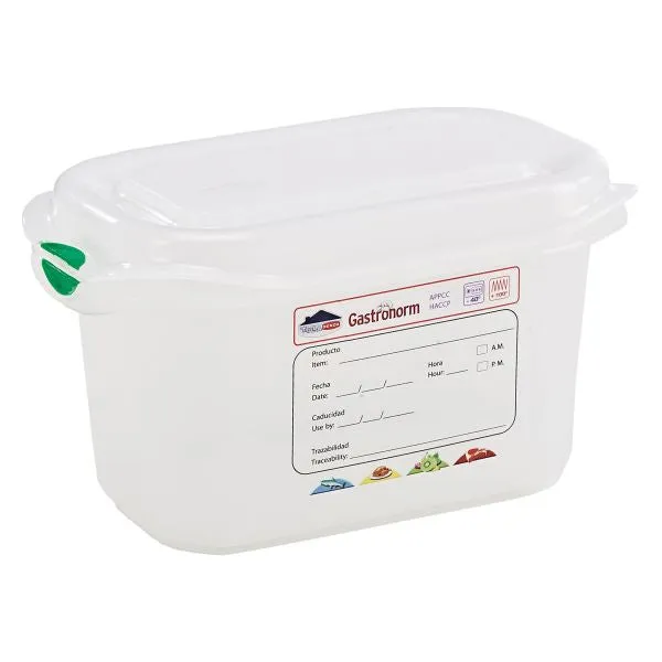 GN Storage Container 1/9 100mm Deep 1L pack of 12