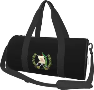 Guatemala flag symbol Convertible Garment Bag with Shoulder Strap, Carry on Garment Duffel Bag for Men Women - Rolling Foldable for Travel Luggage Bags (Black)