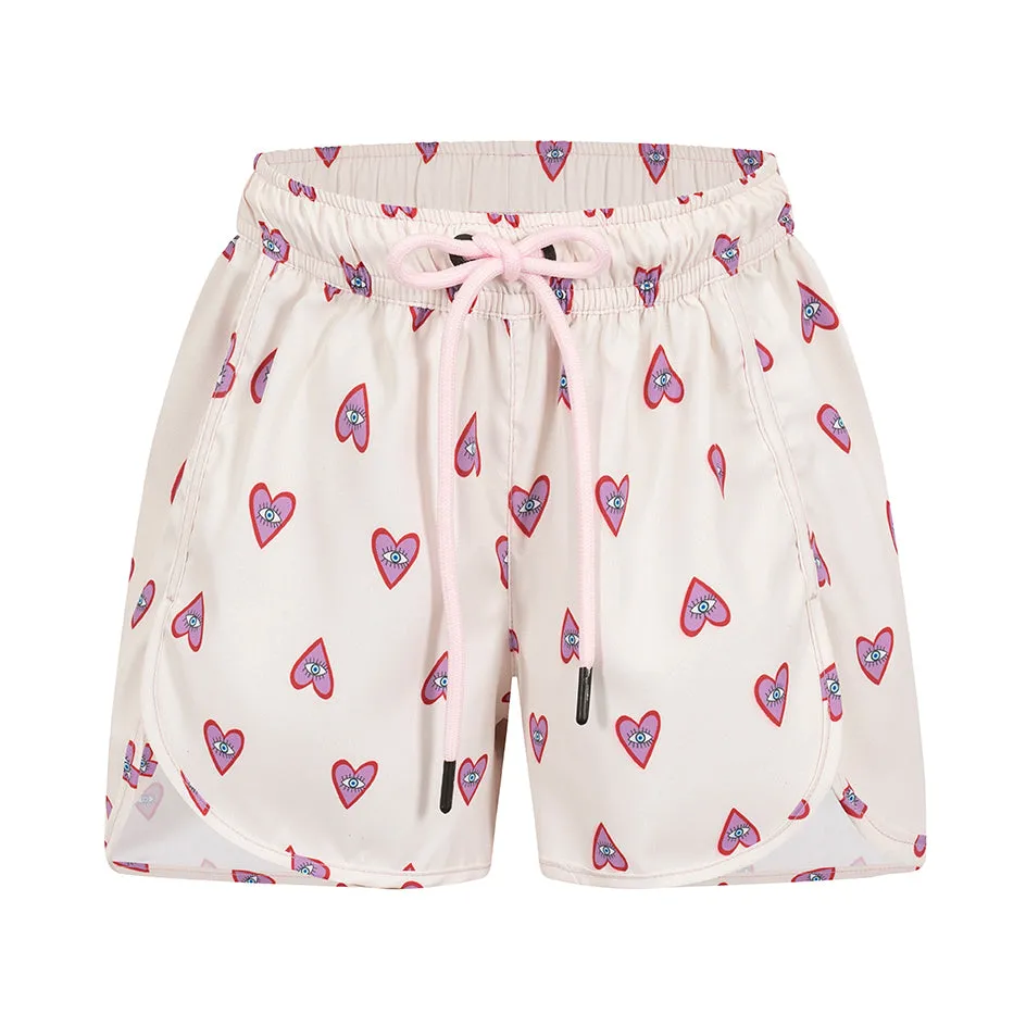 Hearts Girls Swim Shorts