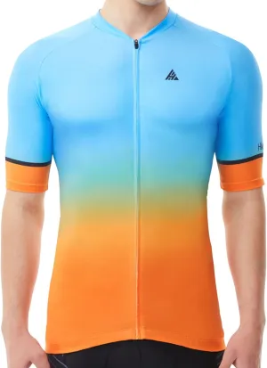 Hikenture Cycling Jersey for Men, Quick Dry Short Sleeve Bike Shirts with 3 Rear Pockets
