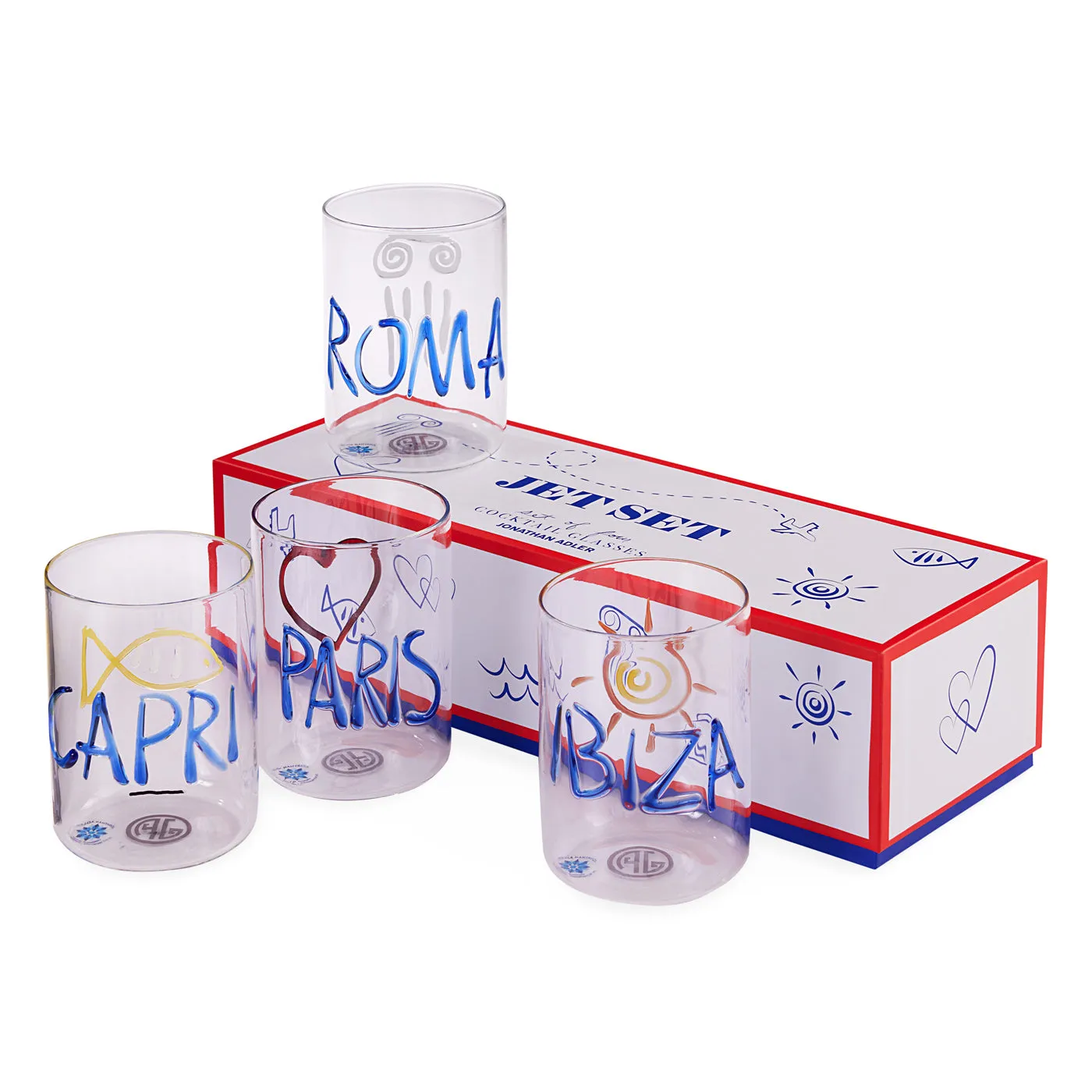 Jet Set Glassware Set