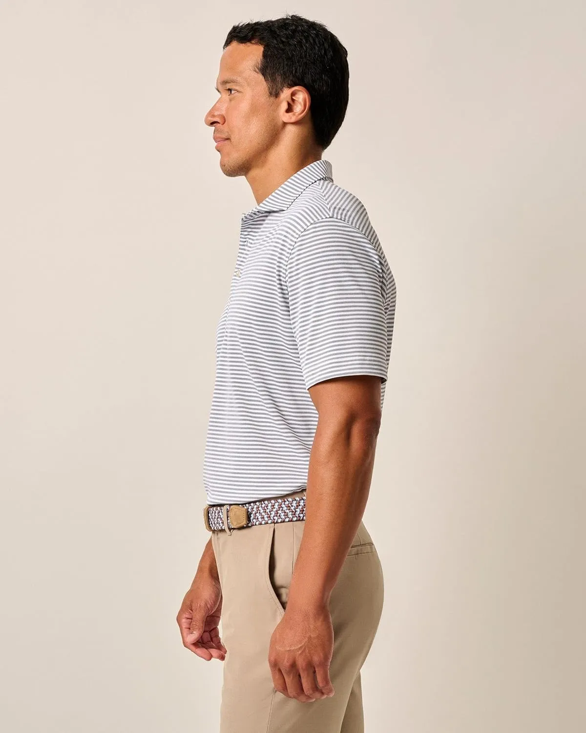 johnnie-O Performance Mesh Polo - Stetson Stripe