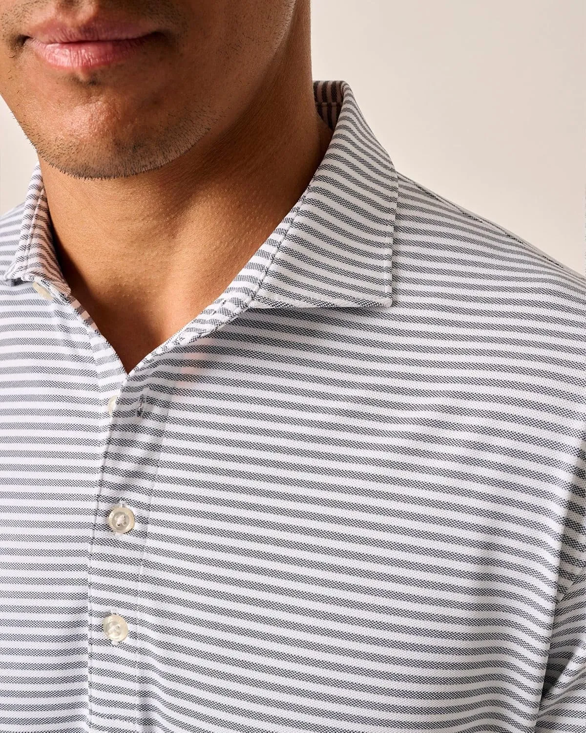 johnnie-O Performance Mesh Polo - Stetson Stripe