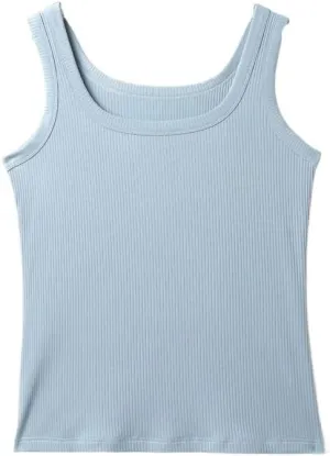 JSEIAJB Women's Undershirt with Tank Top Sleeveless Slim Fit and Slimming Top for Outerwear