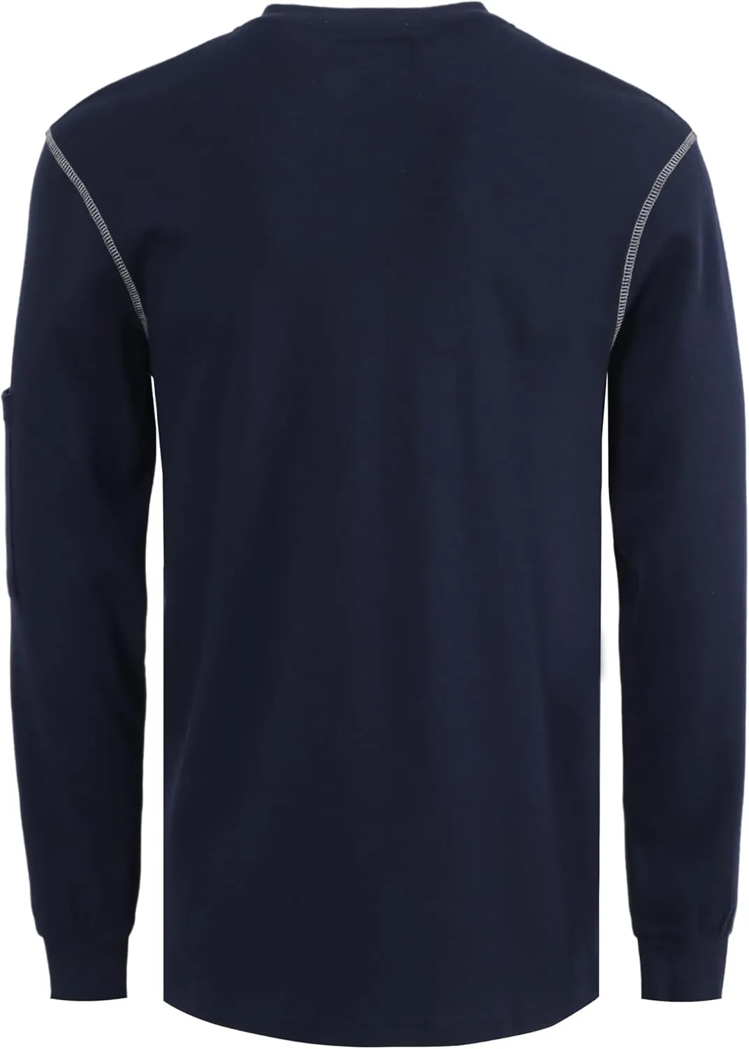 KONRECO FR Shirts for Men Long Sleeve Henley 7oz 100% Cotton FRC Clothing Welding Shirt