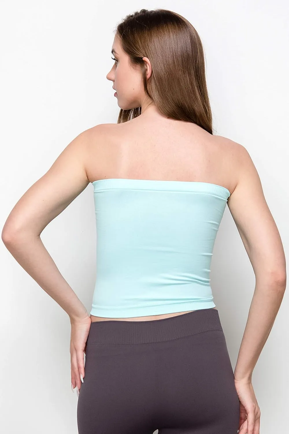 Kurve Medium Length Bandeau Bra Top - UV Protective Fabric UPF 50  (Made with Love in The USA)