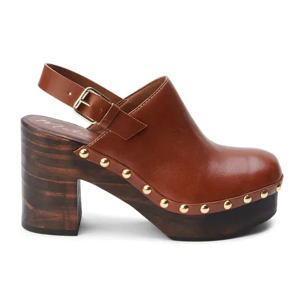 Liberty Leather Clog Heels