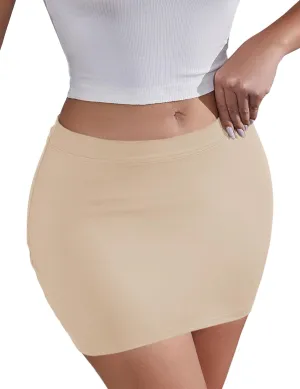 LOMON Y2k Mini Skirts for Women with Shorts Underneath Bodycon Skorts Sexy Club Date Night Micro Pencil Skirt Streetwear