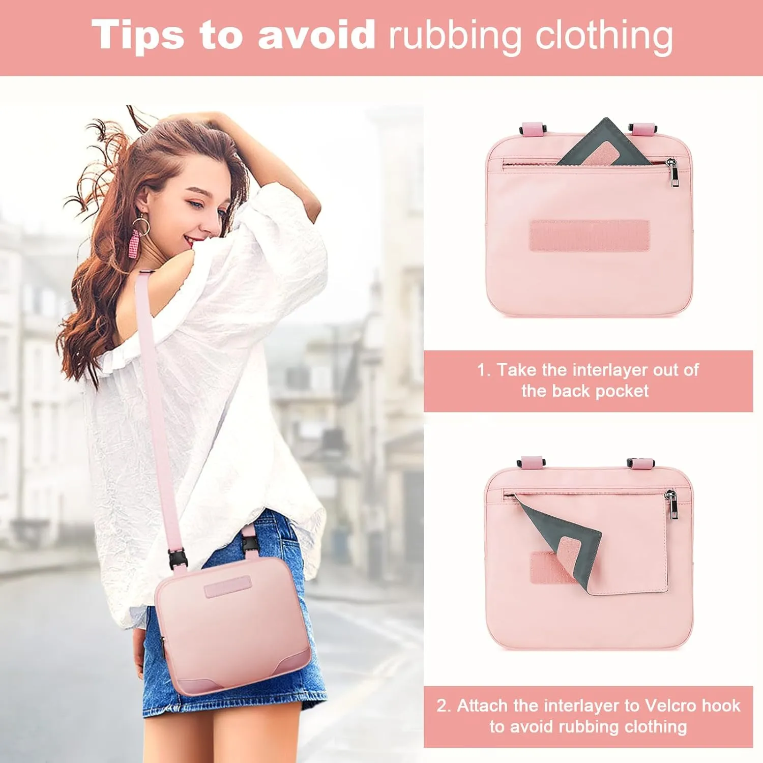 Maelstrom Travel Backpack for Women Men, 2 in 1 Crossbody Bag Laptop Backpack Fits 15.6-17.3 Inch Laptop, 26L Work/Nurse/Teacher Bag, Carry On Backpack with Shoe Compartment, Pink