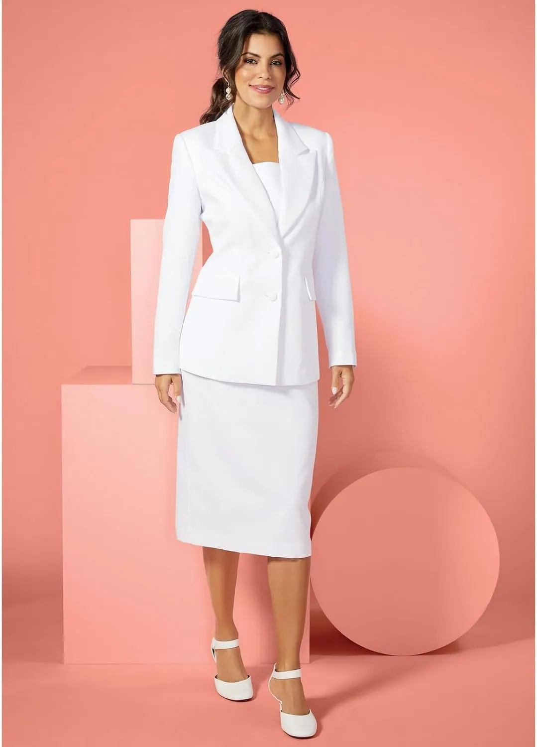 Masseys Women's Signature Two-Piece Skirt Suit