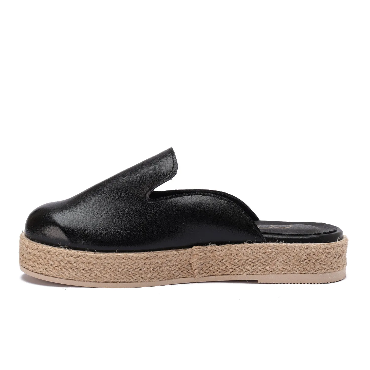 Modern Metallic Clogs - Black