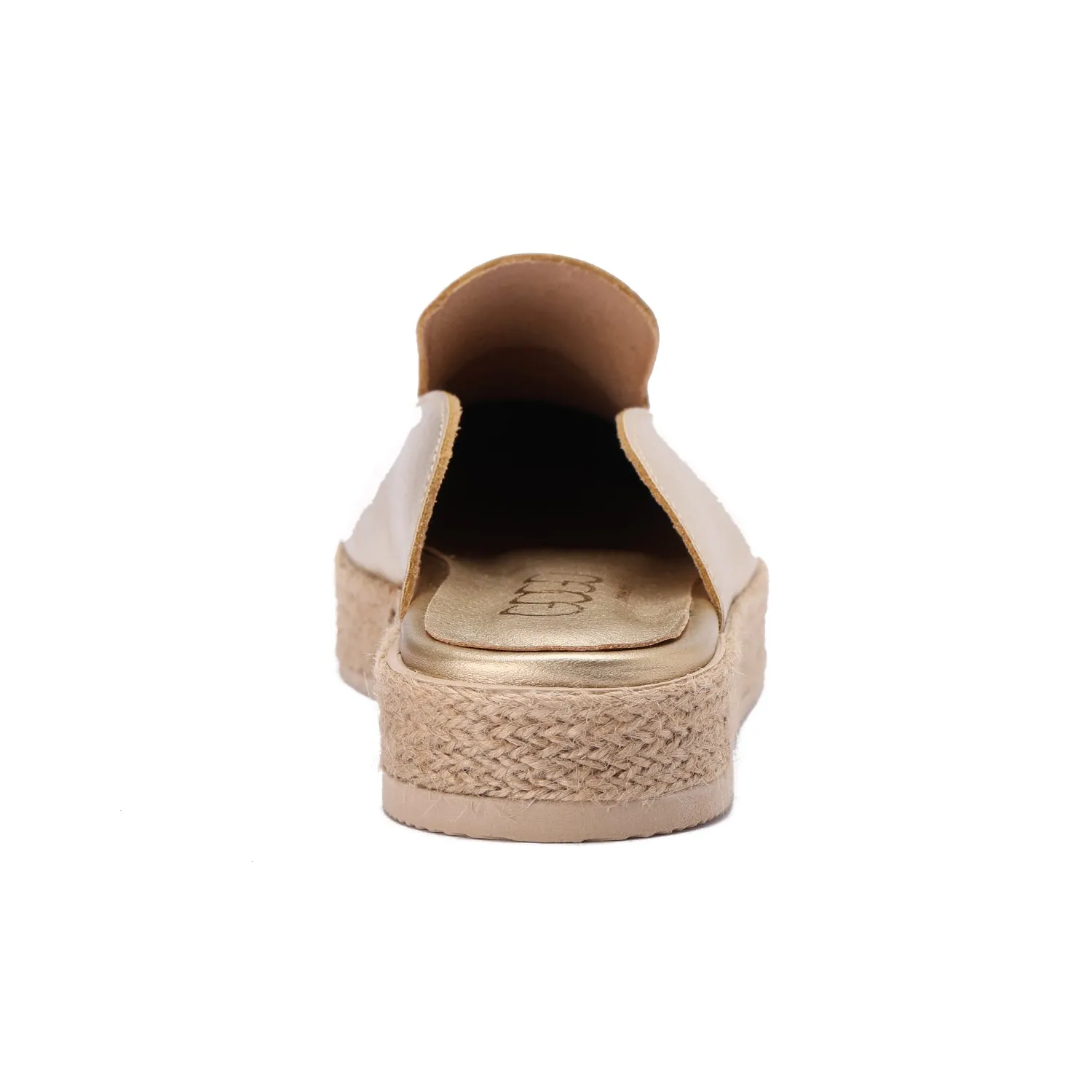 Modern Metallic Clogs - Gold