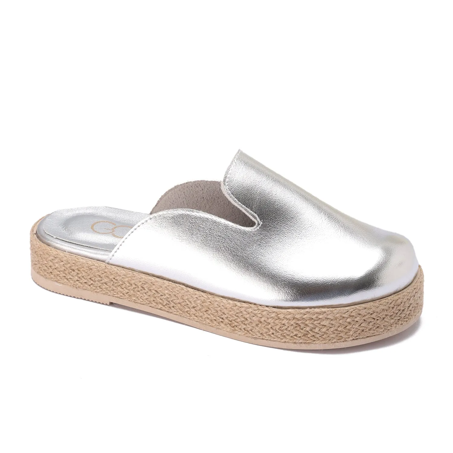 Modern Metallic Clogs -Silver