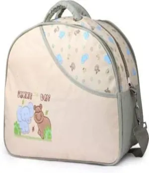 Multi Compartment Mother Baby Diaper Nappy Changing Bag Travel Shoulder/Handbag organizer Maternity Multifunctional Backpack Diaper Foldable Lightweight Nursing Bag (Oval Cream), Cream, Mid