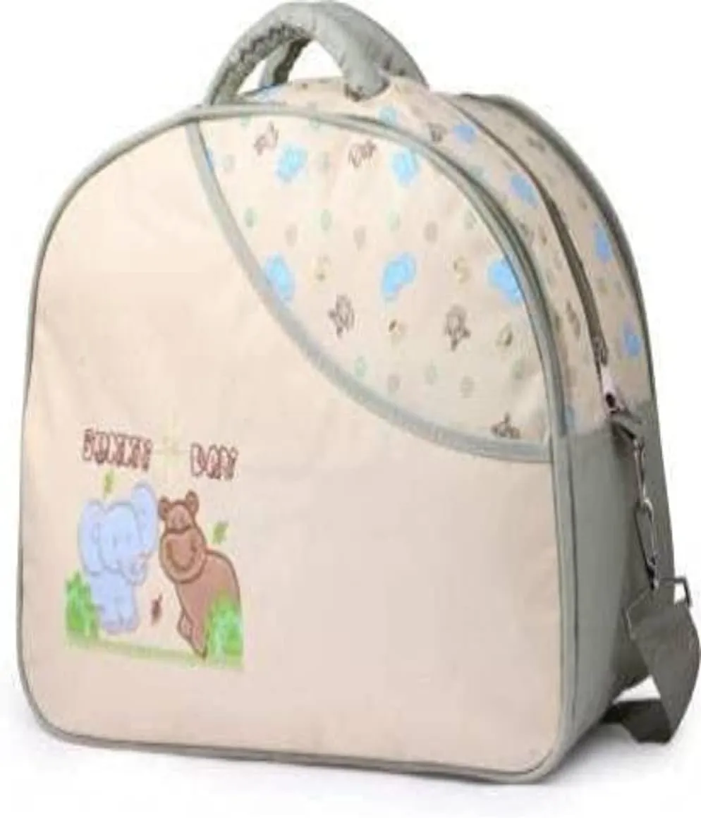 Multi Compartment Mother Baby Diaper Nappy Changing Bag Travel Shoulder/Handbag organizer Maternity Multifunctional Backpack Diaper Foldable Lightweight Nursing Bag (Oval Cream), Cream, Mid