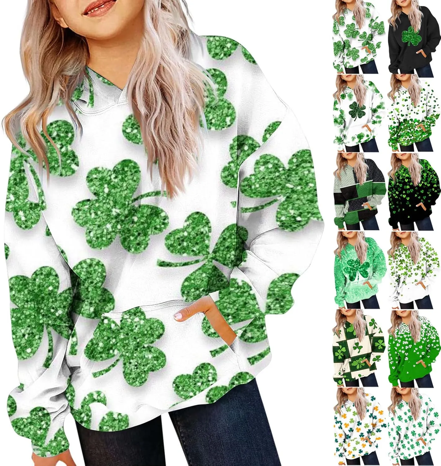 Oversized Hoodies For Teen Girl Cute Heart Graphic Pullover Tops Long Sleeve Hooded Girls Valentines Outfits Clothes