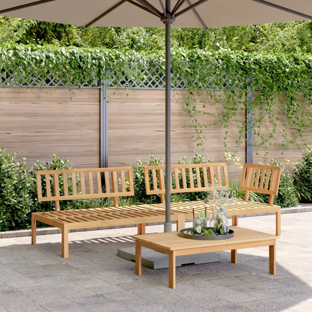 Patio Pallet Sofa Set with Cushions Furniture 3 Piece Solid Wood Acacia