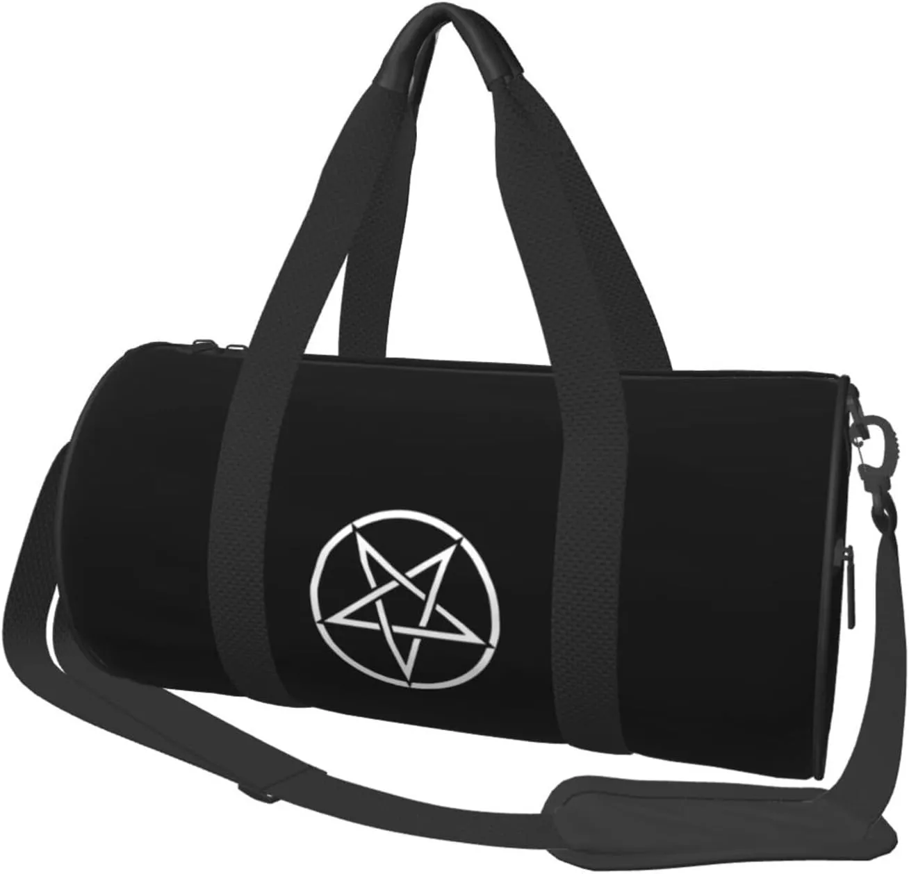 Pentagram Convertible Garment Bag with Shoulder Strap, Carry on Garment Duffel Bag for Men Women - Rolling Foldable for Travel Luggage Bags (Black)