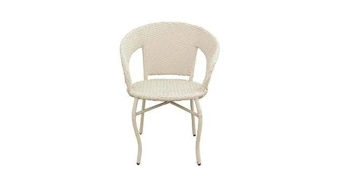 PRATHAM INDIA Beautiful Outdoor Garden Furniture Set for Coffee Table, Balcony Furniture, Office Furniture Patio Seating Set (Standard, Off White(4 Chair 1 Table))