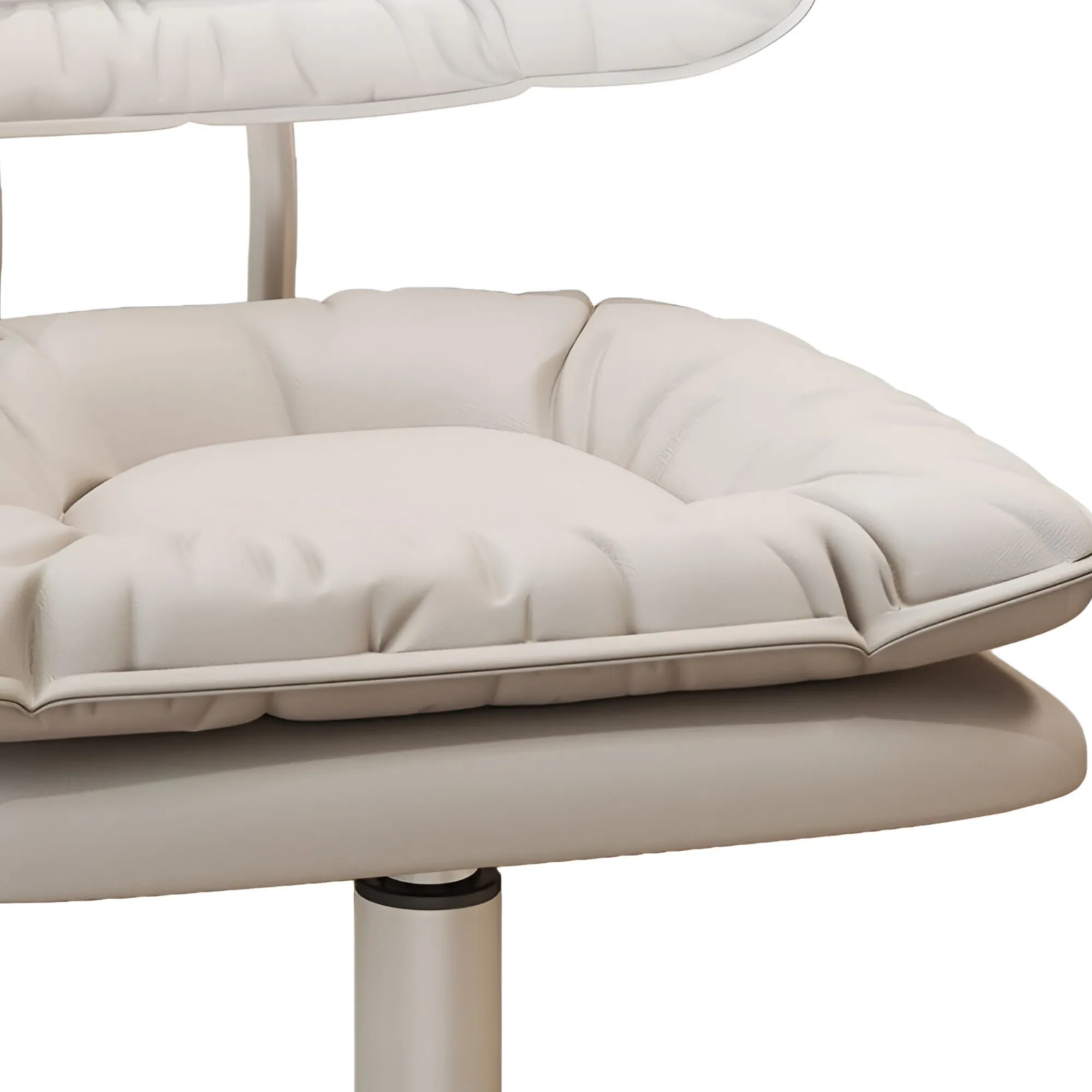 Professional Ergonomic Hairdressing And Makeup Leather Swivel Cushion Chair Jg20375384-Beige