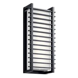 Rockbridge 21 in. LED Outdoor Wall Sconce 650 Lumens 3000K Black