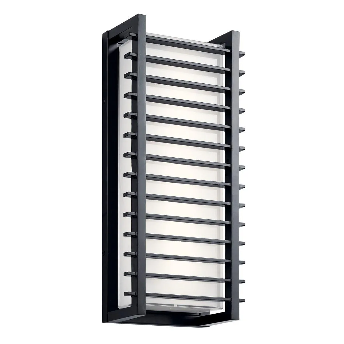 Rockbridge 21 in. LED Outdoor Wall Sconce 650 Lumens 3000K Black