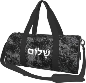 Shalom Convertible Garment Bag with Shoulder Strap, Carry on Garment Duffel Bag for Men Women - Rolling Foldable for Travel Luggage Bags (Black)