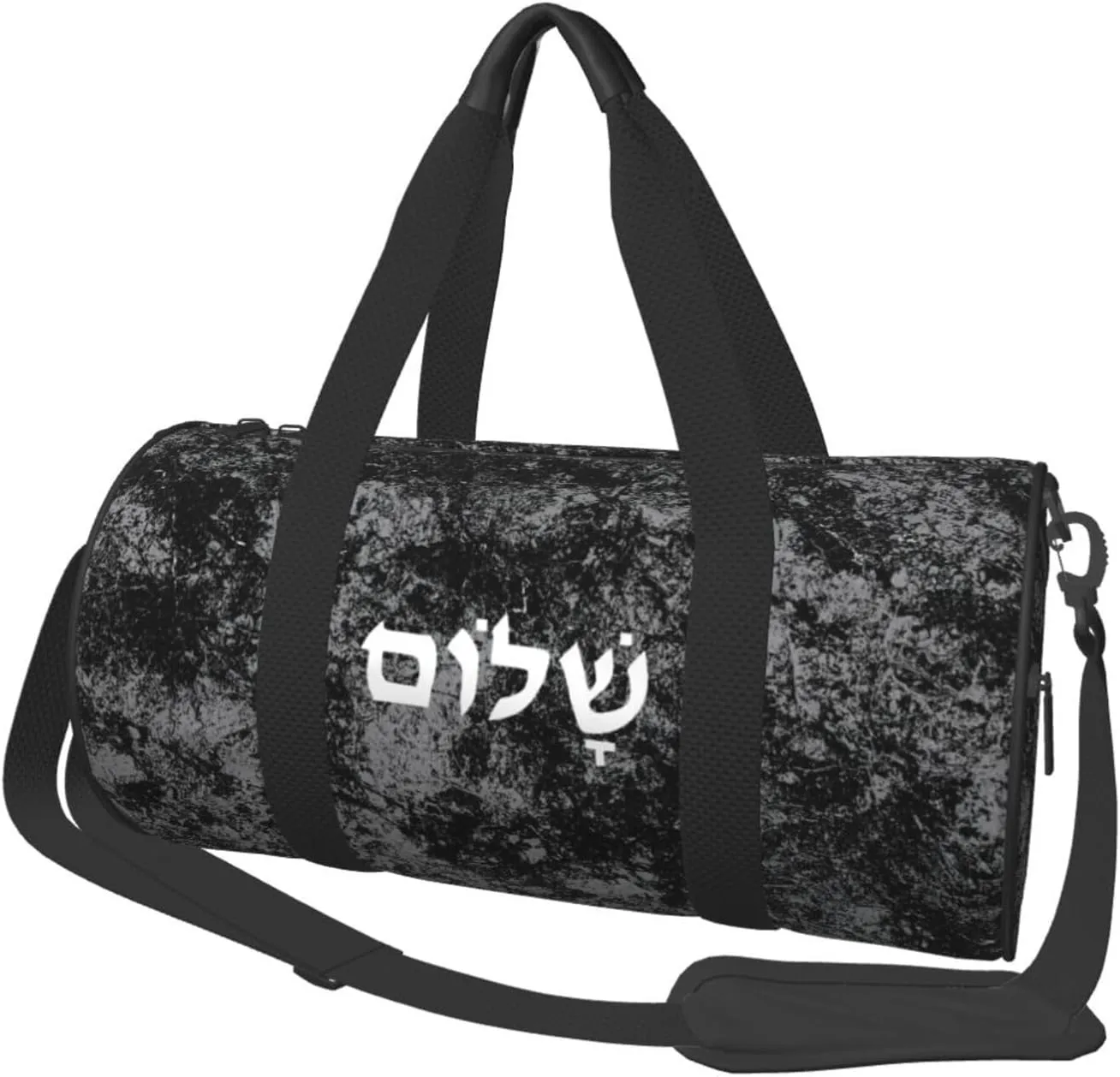 Shalom Convertible Garment Bag with Shoulder Strap, Carry on Garment Duffel Bag for Men Women - Rolling Foldable for Travel Luggage Bags (Black)