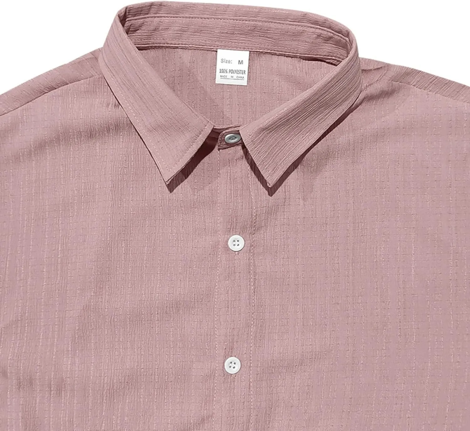 Short Sleeve Shirts Men Polo Striped Button Down Slim Fit Lapel Collar Jacquard Casual Summer Beach Tee Tops
