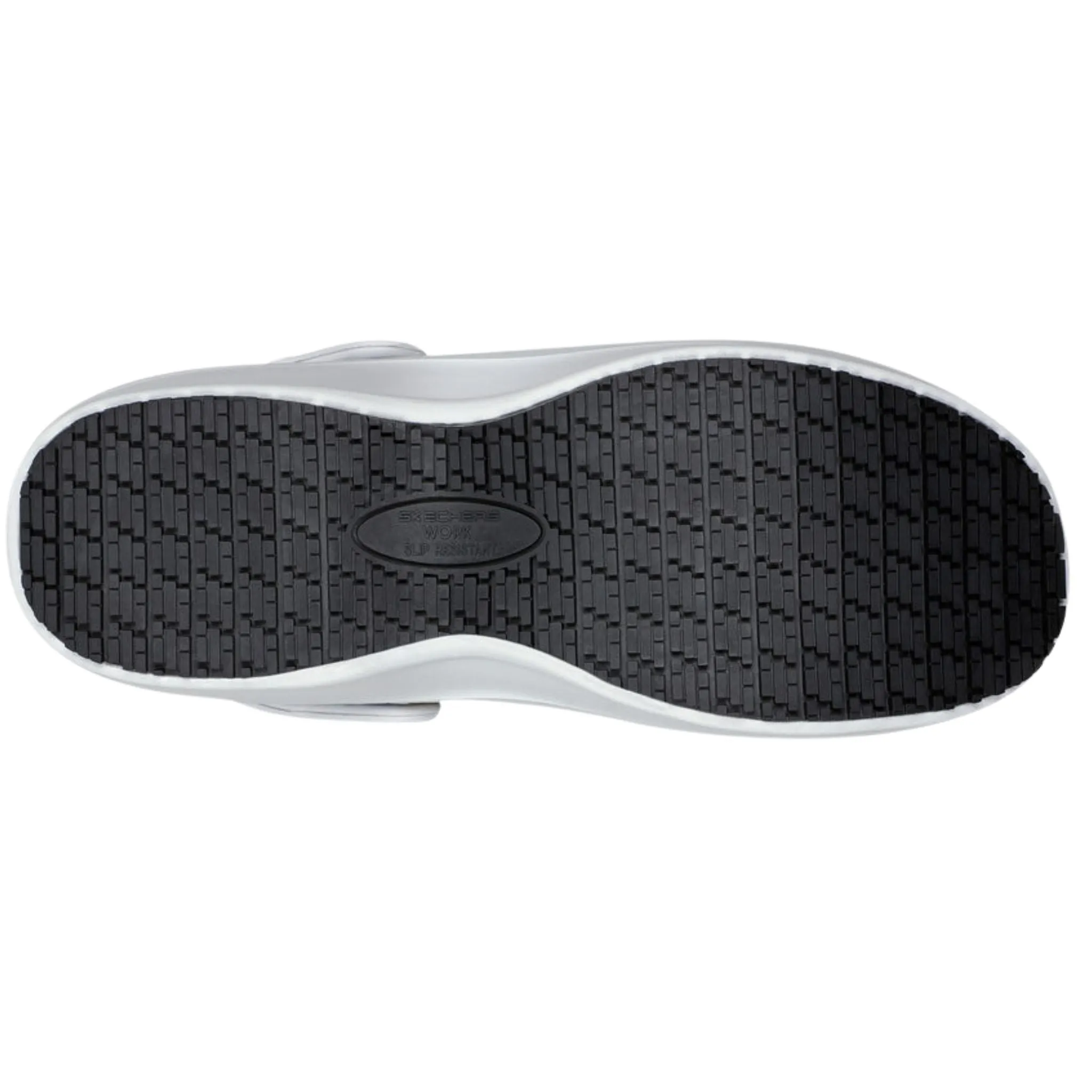 Skechers Women's 108099 Riverbound-Petties White Multi Work Shoes Clogs