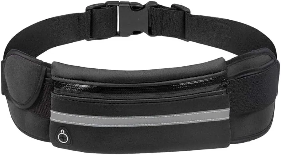 Slim Running Belts for Women, Waterproof Fanny Pack for Men,Phone Holder for Running,Reflective Waist Bag,Runners Belt Pouch,Money Belt,Waist Pack Bag for Running Travel Camping Workout