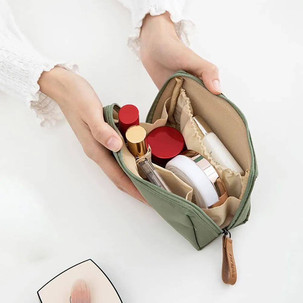 Small Makeup Bag, Makeup Pouch, Reusable Toiletry Bag Storage Bag Travel Cosmetic Organizer for Women and Girls