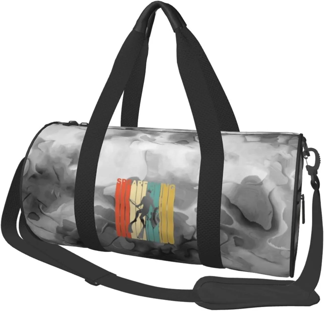 Spearfishing Convertible Garment Bag with Shoulder Strap, Carry on Garment Duffel Bag for Men Women - Rolling Foldable for Travel Luggage Bags (Black)