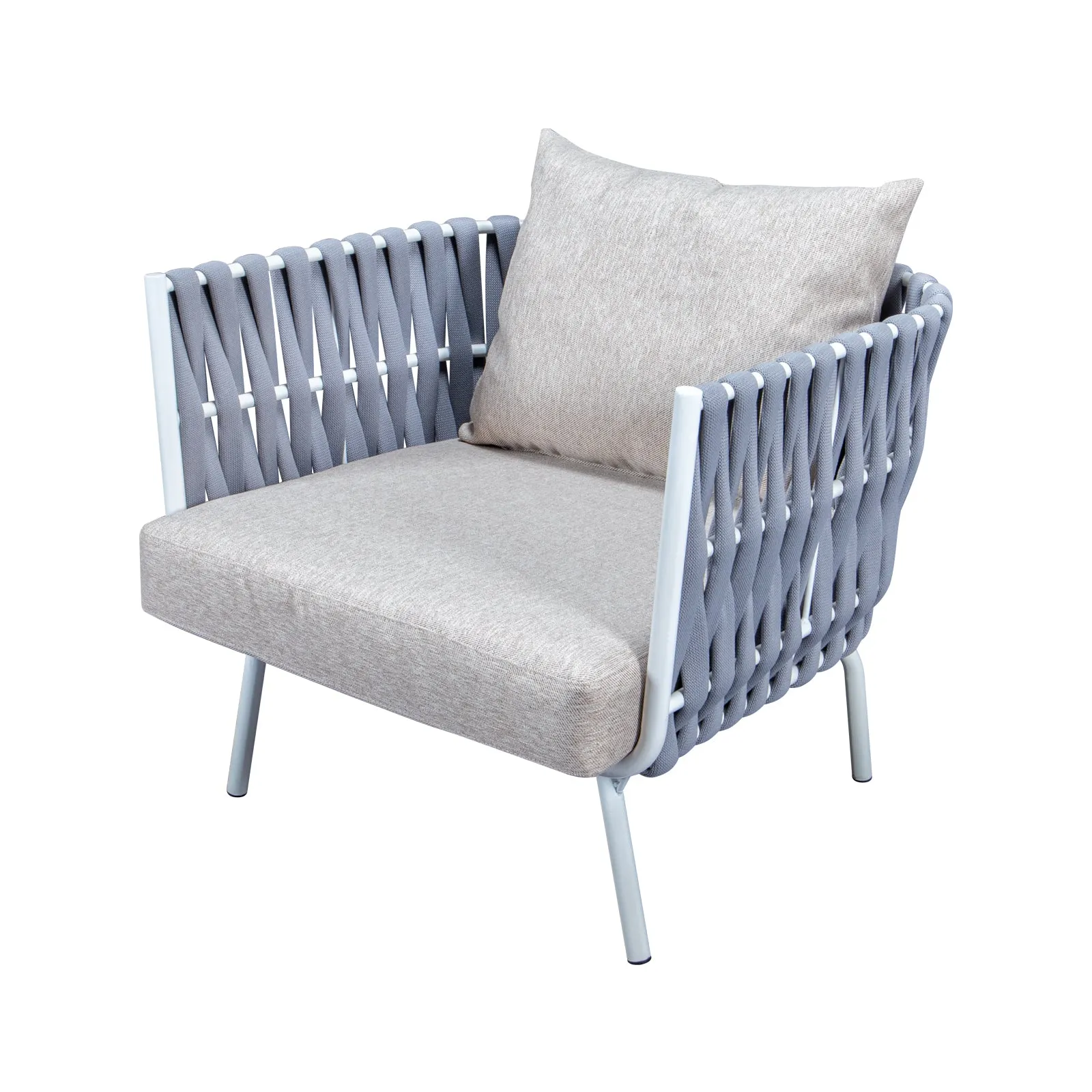 Spencer Modern 4-Piece Rope Conversation Set
