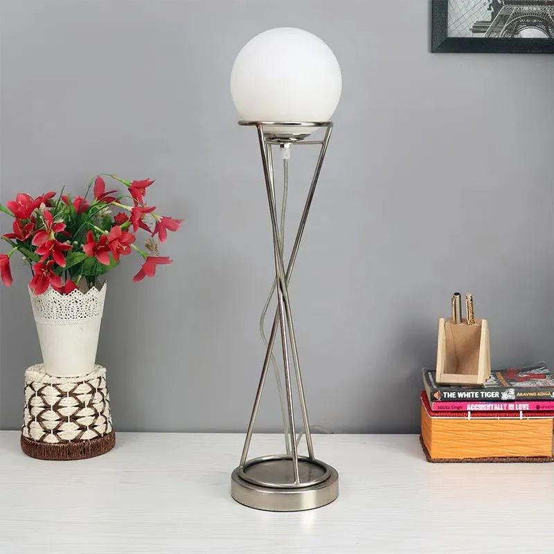 Sybil's Orb Gold Matt Brass Finish Table Lamp | 6 x 25 inches