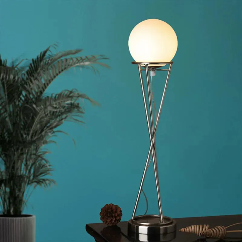 Sybil's Orb Gold Matt Brass Finish Table Lamp | 6 x 25 inches