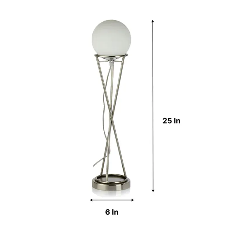Sybil's Orb Gold Matt Brass Finish Table Lamp | 6 x 25 inches