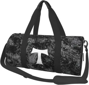 Tau Cross Convertible Garment Bag with Shoulder Strap, Carry on Garment Duffel Bag for Men Women - Rolling Foldable for Travel Luggage Bags (Black)