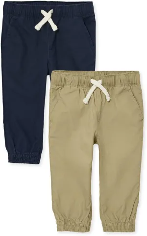 The Children's Place Baby Boys' and Toddler Stretch Pull on Jogger Pants
