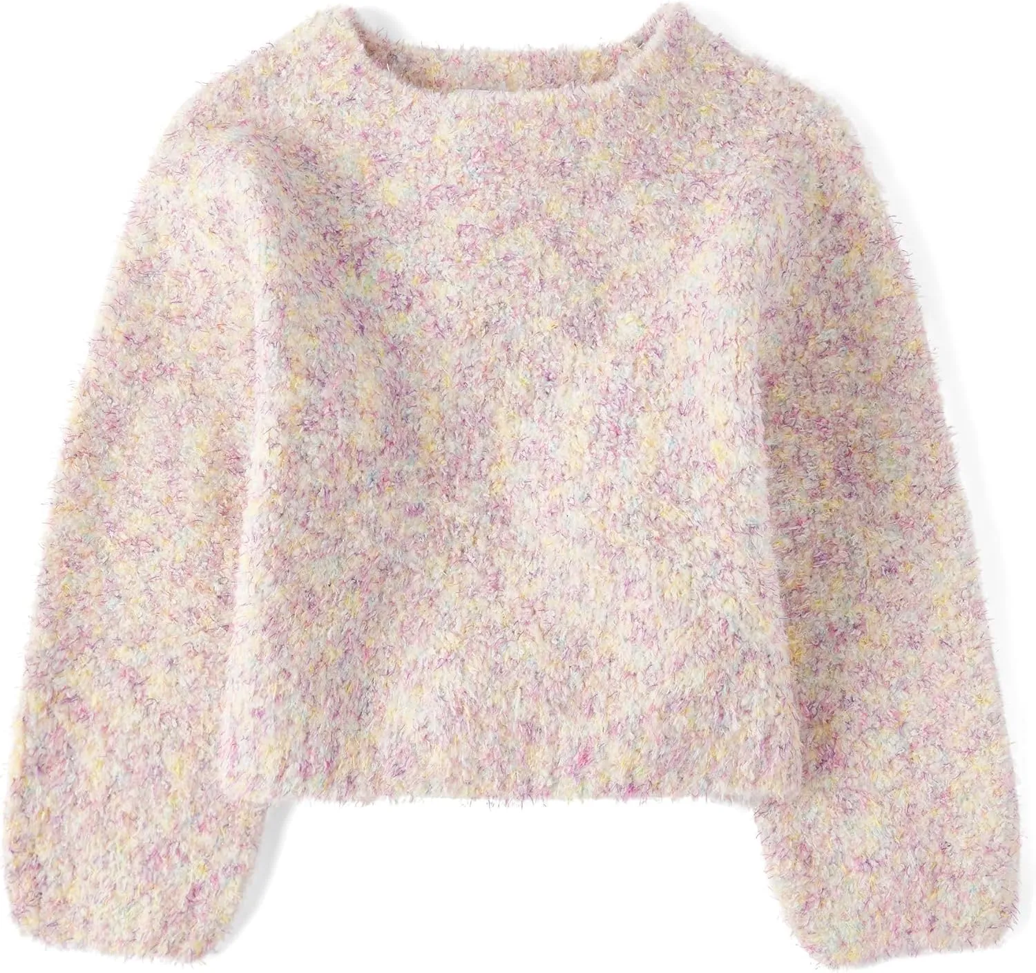 The Children's Place Girls' Long Sleeve Crew Neck Pullover Sweater